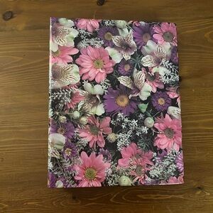 VTG floral photo album - 50 pages fit 4 photos per‎ page - total of 200 photos.